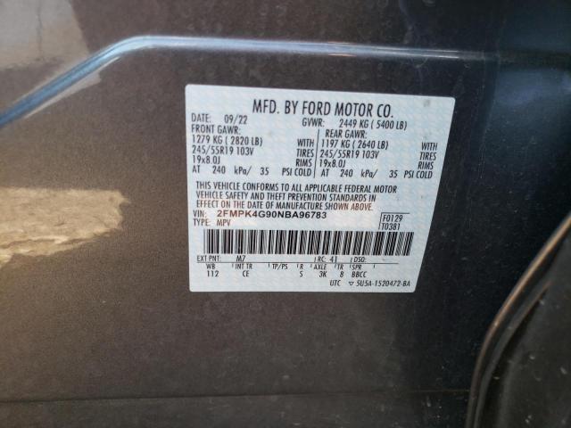 Photo 14 from auction – 2022 FORD EDGE SE with VIN 2FMPK4G90NBA96783