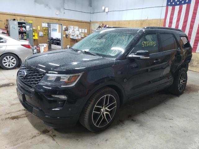 FORD EXPLORER S 2018 with VIN 1FM5K8GTXJGB49065 - Photo from auction