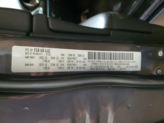 Photo 14 from auction – 2015 JEEP GRAND CHER with VIN 1C4RJFAG3FC815190