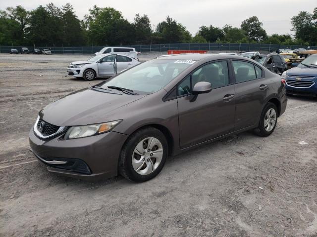 HONDA CIVIC LX 2013 with VIN 19XFB2F5XDE037945 - Photo from auction