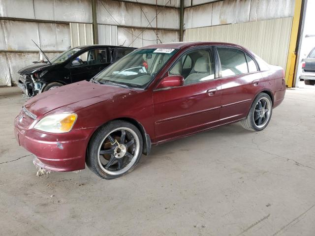 HONDA CIVIC EX 2002 with VIN 1HGES26792L036370 - Photo from auction