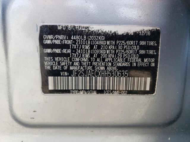 Photo 14 from auction – 2017 SUBARU FORESTER 2 with VIN JF2SJAECXHH530635