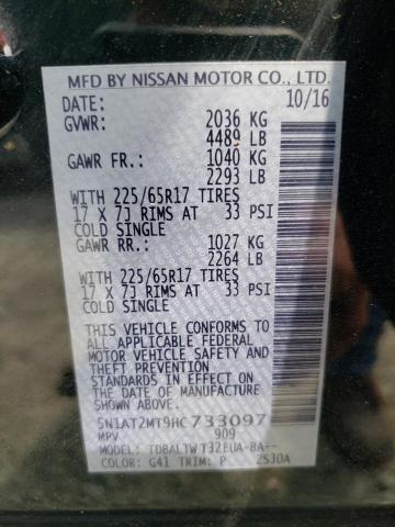 Photo 14 from auction – 2017 NISSAN ROGUE S with VIN 5N1AT2MT9HC733097