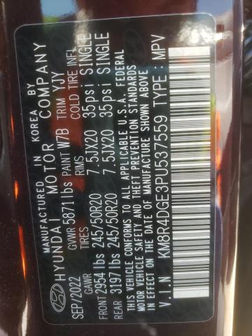 Photo 14 from auction – 2023 HYUNDAI PALISADE S with VIN KM8R4DGE3PU537559