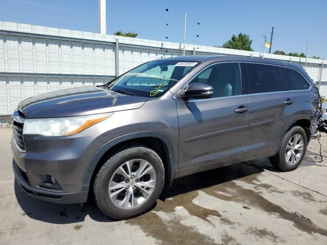TOYOTA HIGHLANDER 2014 with VIN 5TDBKRFH3ES024589 - Photo from auction