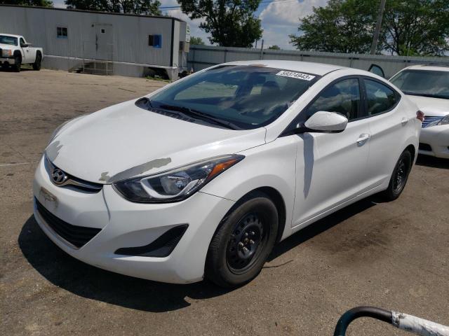 HYUNDAI ELANTRA SE 2016 with VIN 5NPDH4AE3GH718375 - Photo from auction
