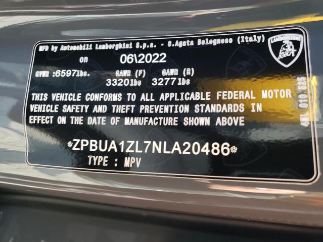 Photo 14 from auction – 2022 LAMBORGHINI URUS with VIN ZPBUA1ZL7NLA20486