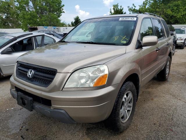 HONDA PILOT EXL 2005 with VIN 5FNYF18555B063580 - Photo from auction