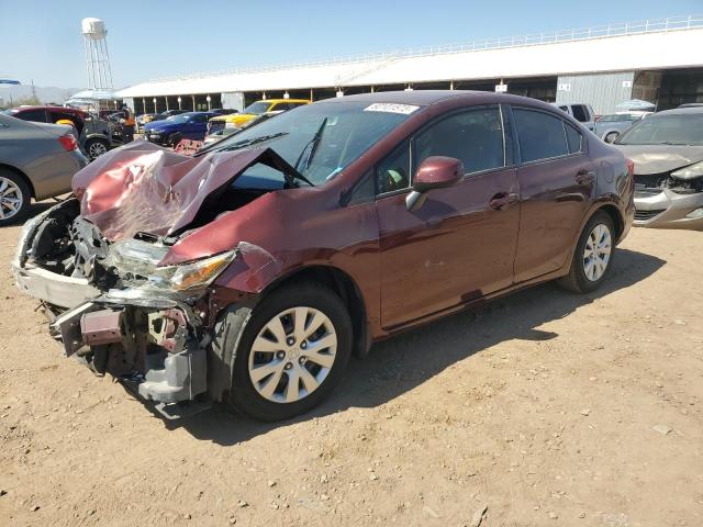 HONDA CIVIC LX 2012 with VIN 2HGFB2F54CH608107 - Photo from auction
