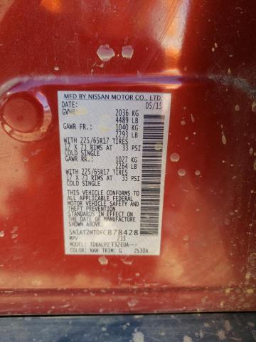 Photo 14 from auction – 2015 NISSAN ROGUE S with VIN 5N1AT2MT0FC878428