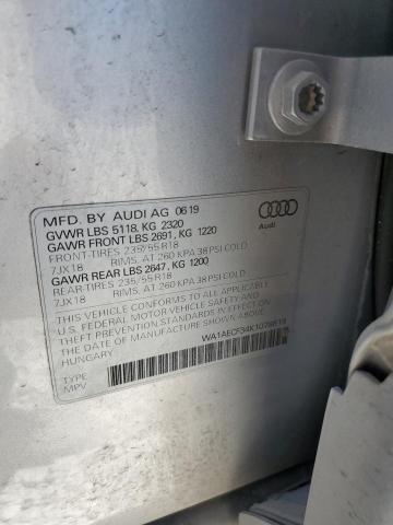 Photo 14 from auction – 2019 AUDI Q3 PREMIUM with VIN WA1AECF34K1078619