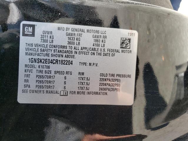 Photo 14 from auction – 2012 CHEVROLET TAHOE SPEC with VIN 1GNSK2E04CR182204