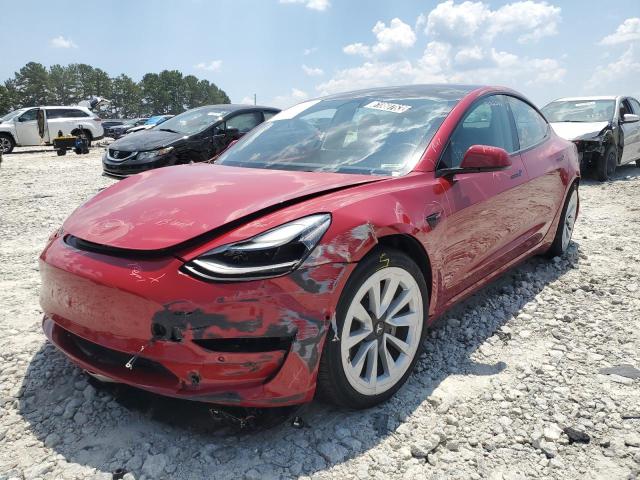 TESLA MODEL 3 2022 with VIN 5YJ3E1EB2NF187488 - Photo from auction
