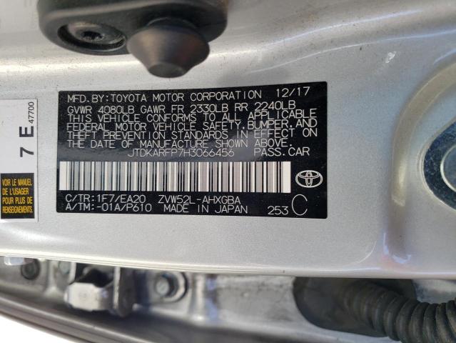 Photo 14 from auction – 2017 TOYOTA PRIUS PRIM with VIN JTDKARFP7H3066456