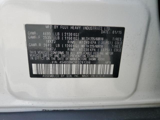 Photo 14 from auction – 2015 SUBARU OUTBACK 2. with VIN 4S4BSBNCXF3291398