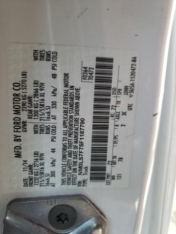 Photo 14 from auction – 2015 FORD TRANSIT CO with VIN NM0LS7F75F1187790