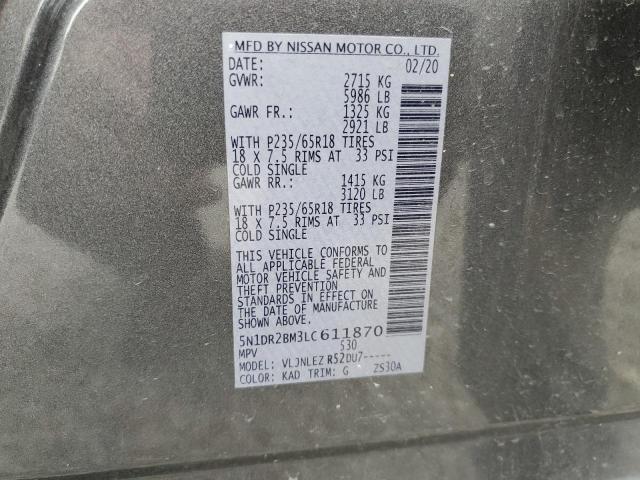 Photo 14 from auction – 2020 NISSAN PATHFINDER with VIN 5N1DR2BM3LC611870