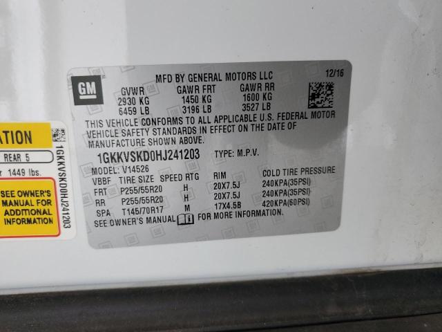 Photo 14 from auction – 2017 GMC ACADIA LIM with VIN 1GKKVSKD0HJ241203