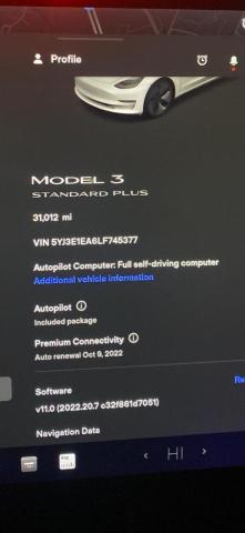Photo 8 from auction – 2020 TESLA MODEL 3 with VIN 5YJ3E1EA6LF745377