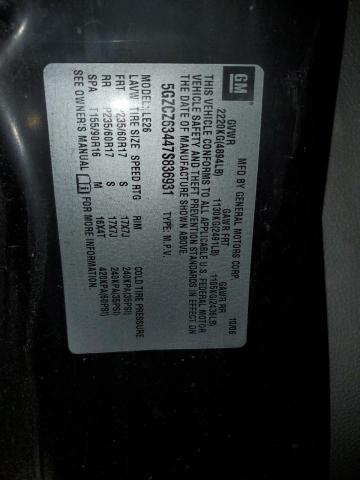 Photo 14 from auction – 2007 SATURN VUE with VIN 5GZCZ63447S836931