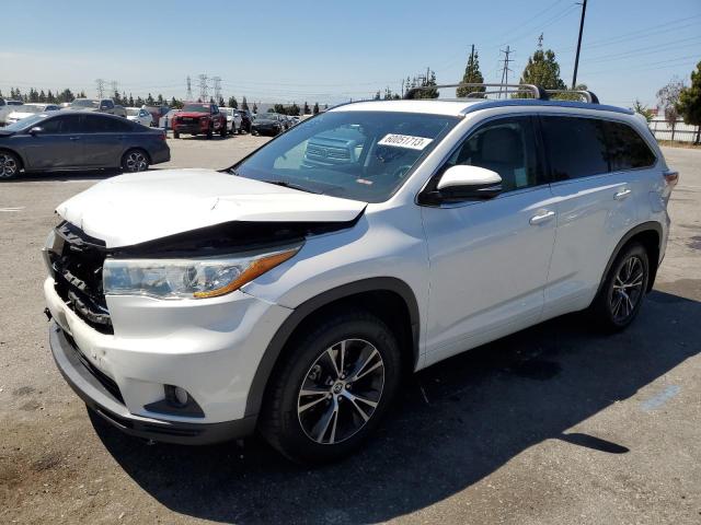 TOYOTA HIGHLANDER 2016 with VIN 5TDJKRFH0GS232296 - Photo from auction