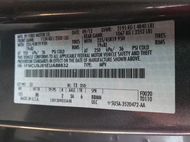 Photo 14 from auction – 2014 FORD ESCAPE TIT with VIN 1FMCU9J91EUA88832