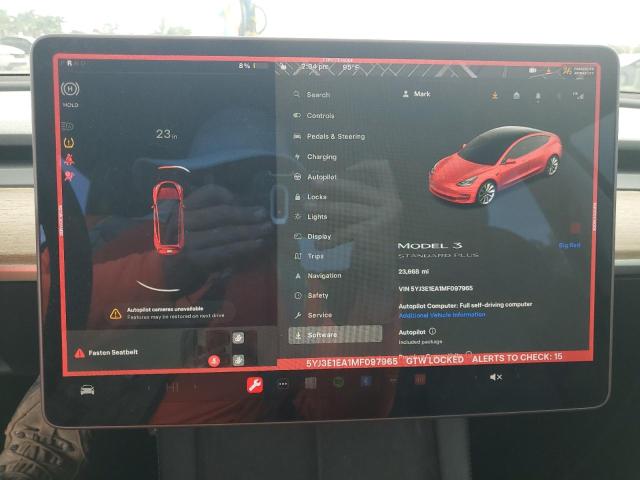 Photo 9 from auction – 2021 TESLA MODEL 3 with VIN 5YJ3E1EA1MF097965