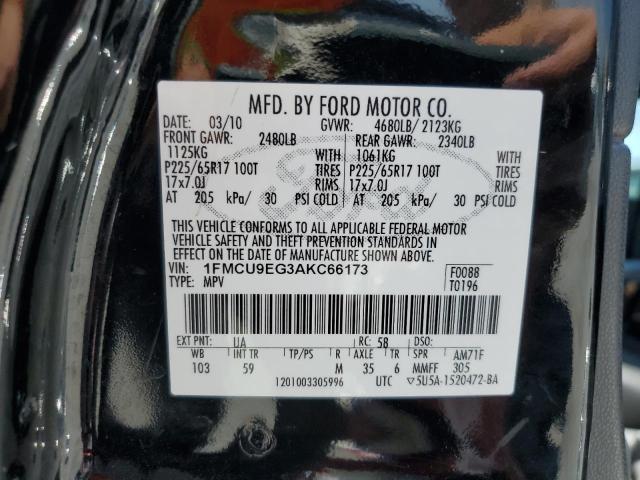 Photo 14 from auction – 2010 FORD ESCAPE LIM with VIN 1FMCU9EG3AKC66173