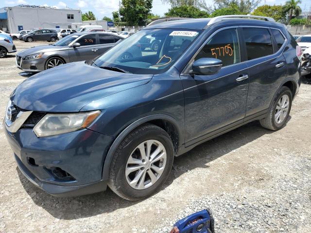 NISSAN ROGUE S 2015 with VIN KNMAT2MV8FP536014 - Photo from auction
