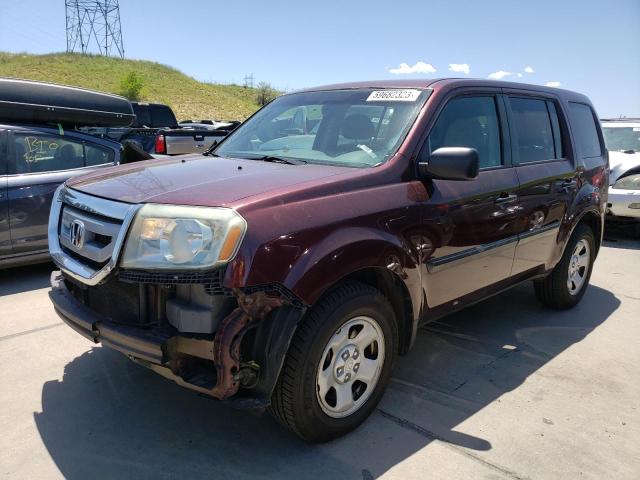 HONDA PILOT LX 2011 with VIN 5FNYF4H22BB088973 - Photo from auction