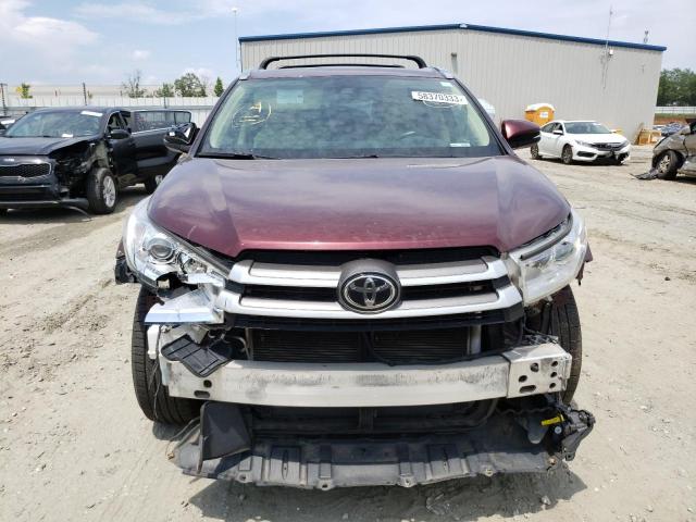 Photo 5 from auction – 2019 TOYOTA HIGHLANDER with VIN 5TDKZRFH0KS296802