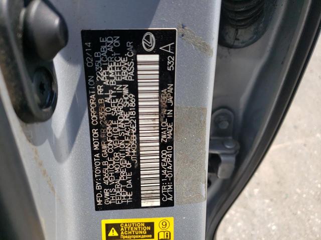 Photo 14 from auction – 2014 LEXUS CT 200 with VIN JTHKD5BH6E2181869
