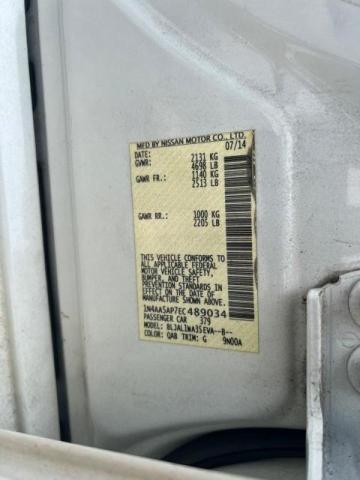 Photo 10 from auction – 2014 NISSAN MAXIMA S with VIN 1N4AA5AP7EC489034