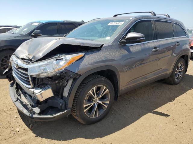 TOYOTA HIGHLANDER 2016 with VIN 5TDJKRFH1GS300279 - Photo from auction