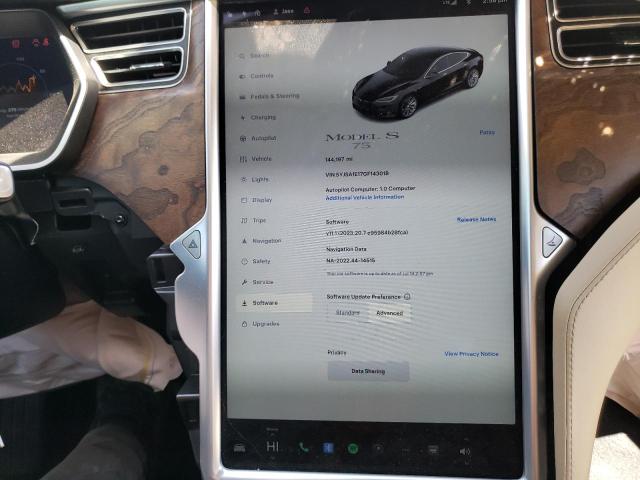 Photo 9 from auction – 2016 TESLA MODEL S with VIN 5YJSA1E17GF143018