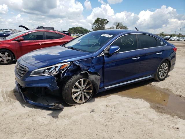HYUNDAI SONATA SPO 2017 with VIN 5NPE34AF7HH553802 - Photo from auction