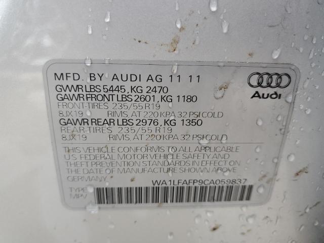 Foto 14 de la subasta – 2012 AUDI Q5 PREMIUM con VIN WA1LFAFP9CA059837