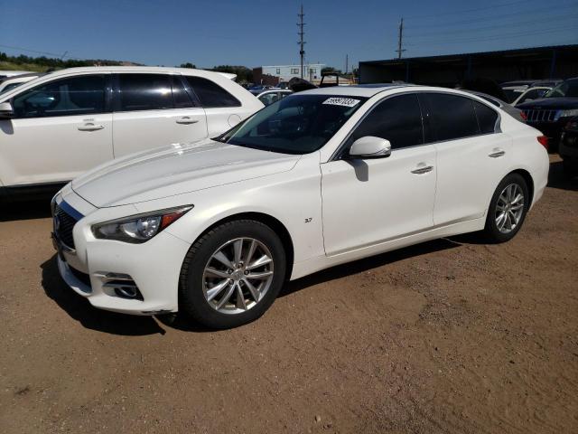 INFINITI Q50 BASE 2014 with VIN JN1BV7AR0EM701785 - Photo from auction