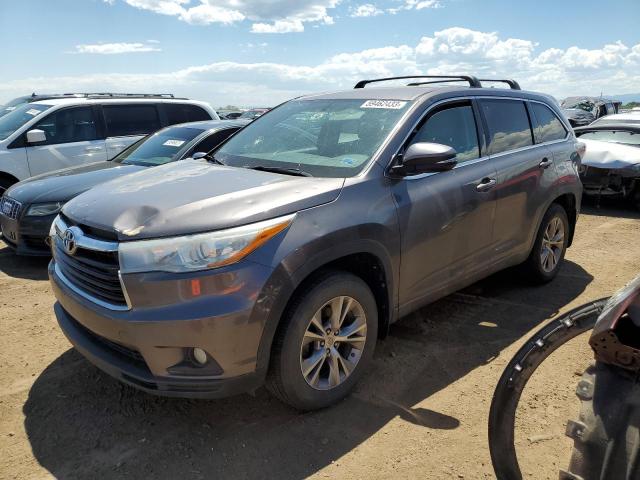 TOYOTA HIGHLANDER 2015 with VIN 5TDBKRFH0FS203531 - Photo from auction