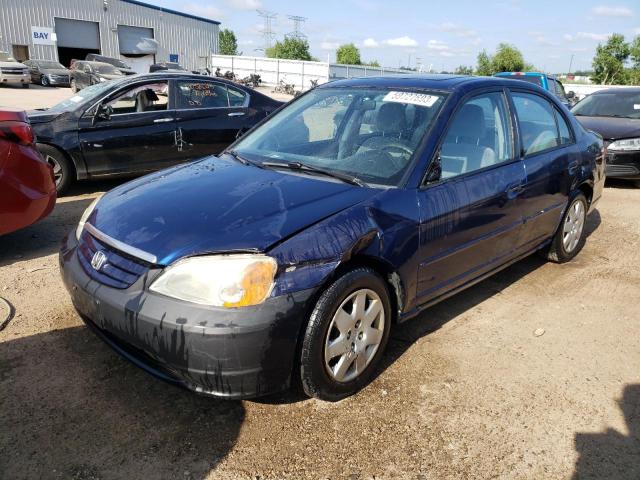 Photo 1 from auction – 2002 HONDA CIVIC EX with VIN 1HGES26792L075993