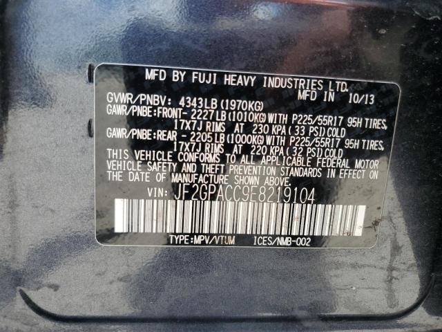 Photo 14 from auction – 2014 SUBARU XV CROSSTR with VIN JF2GPACC9E8219104