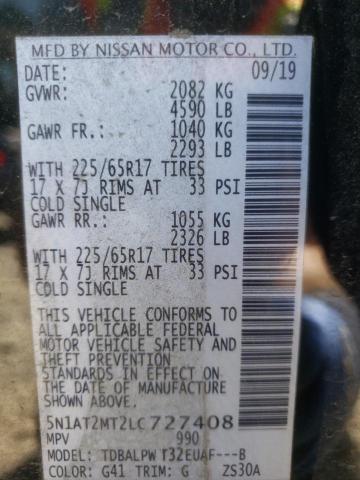 Photo 14 from auction – 2020 NISSAN ROGUE S with VIN 5N1AT2MT2LC727408