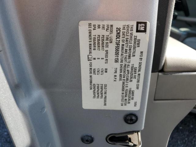 Photo 14 from auction – 2005 CHEVROLET EQUINOX LT with VIN 2CNDL73F656091156