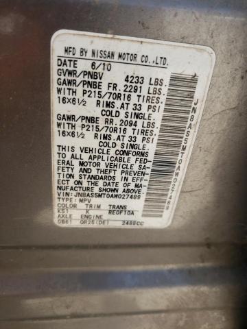Photo 14 from auction – 2010 NISSAN ROGUE S with VIN JN8AS5MT0AW027489
