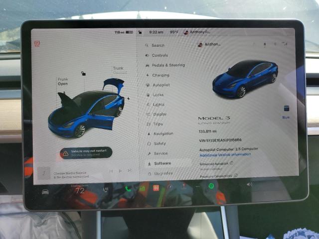 Photo 9 from auction – 2018 TESLA MODEL 3 with VIN 5YJ3E1EA5JF015666