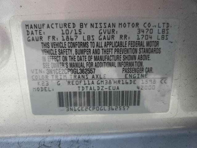 Photo 14 from auction – 2016 NISSAN VERSA NOTE with VIN 3N1CE2CP0GL362557
