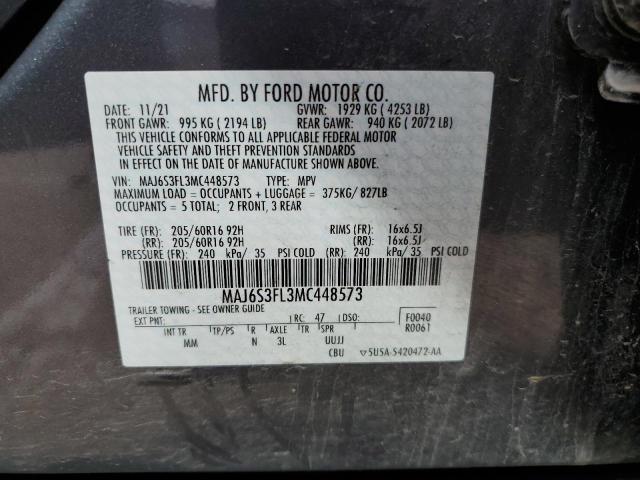 Photo 14 from auction – 2021 FORD ECOSPORT S with VIN MAJ6S3FL3MC448573
