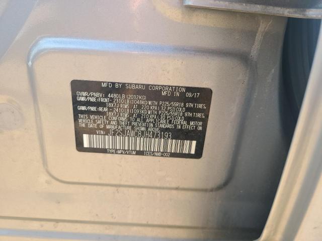 Photo 14 from auction – 2018 SUBARU FORESTER 2 with VIN JF2SJAWC8JH473193