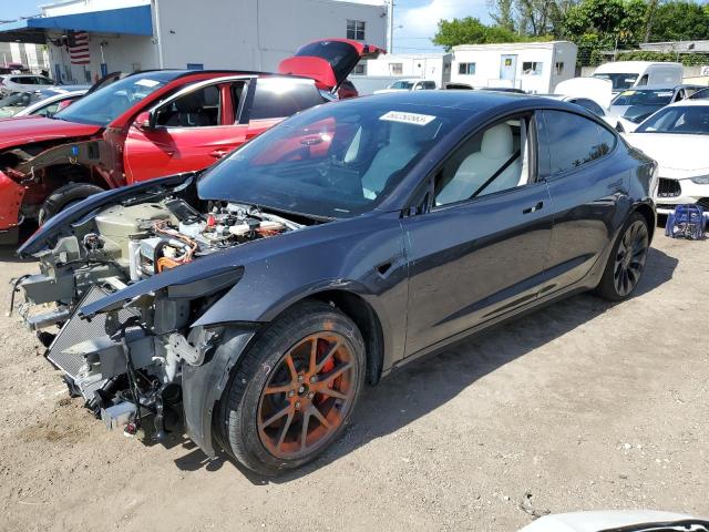 TESLA MODEL 3 2022 with VIN 5YJ3E1EC1NF350737 - Photo from auction
