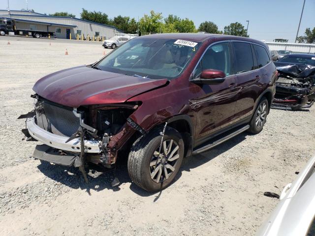 Photo 1 from auction – 2021 HONDA PILOT EXL with VIN 5FNYF6H52MB083295